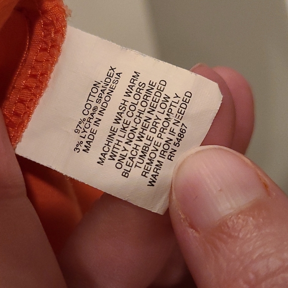 Express Design Studio Shirt / Size XS / Coral (bright) - Picture 5 of 7